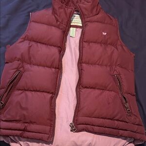 Aeropostale Burgundy and Pink Vest